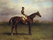 Harry Hall Mr.R.N.Blatt's 'Thorn' With Busby Up on york Bacecourse oil